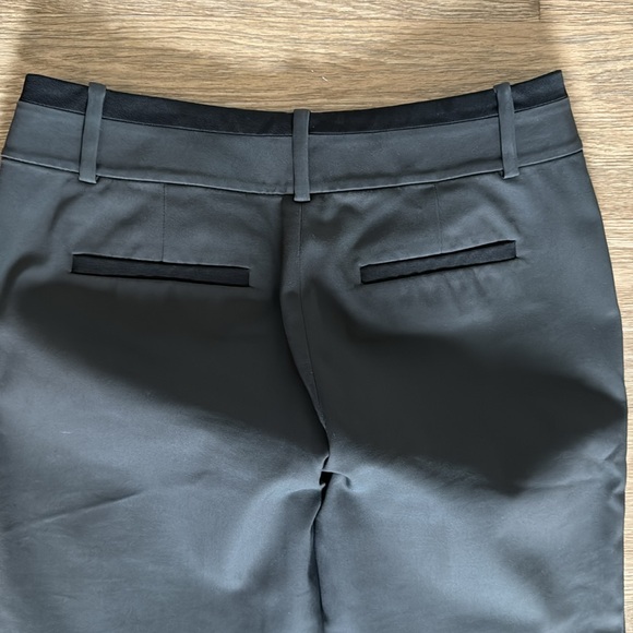Ann Taylor Grey Tuxedo Style Cropped Pant 4 - Picture 3 of 4